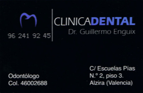 Clínica dental. Dr. Guillermo Enguix