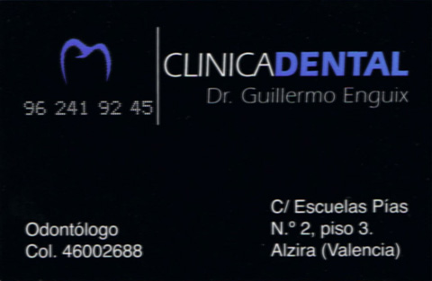Clínica dental. Dr. Guillermo Enguix